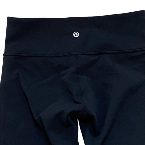 Lululemon Black Cropped Leggings Size 6 - Picture 3 of 8